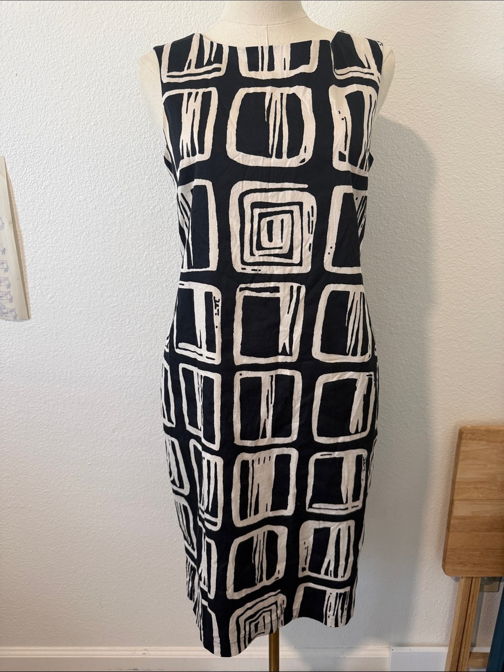 Marimekko Black and White Prikka Dress Size 36